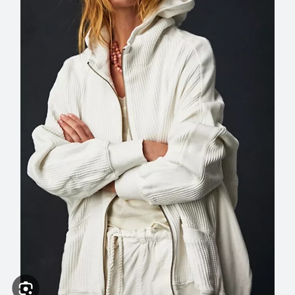 SOLD FREE PEOPLE FP ONE ASH HOODIE BLACK LARGE - Picture 4 of 6